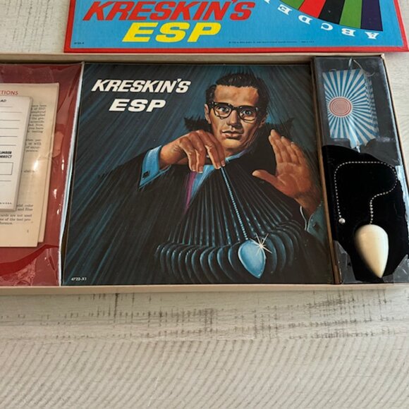 Rare, Vintage 1967 Milton Bradley Kreskin's ESP Game - Picture 5 of 11